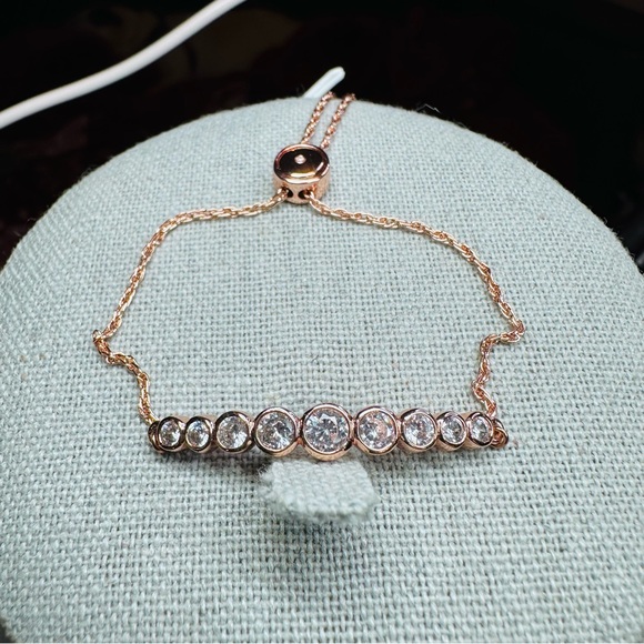 Kate Spade - Full Circle Rosegold Adjustable Slider Bracelet - Picture 3 of 9